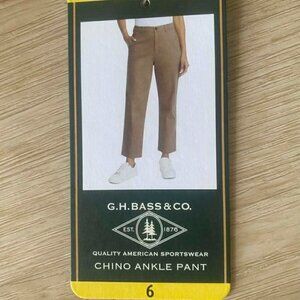 G.H Bass & Co Chino Ankle Pant Size 6